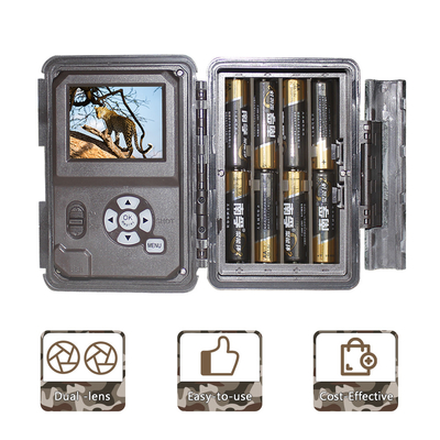 KW696 বহিরঙ্গন শিকার ক্যামেরা ডুয়াল লেন্স 30MP no-glow trail ক্যামেরা 1080p নাইট ভিশন 512G জন্য