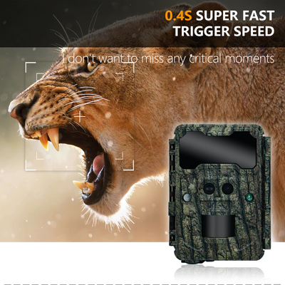 KW696 বহিরঙ্গন শিকার ক্যামেরা ডুয়াল লেন্স 30MP no-glow trail ক্যামেরা 1080p নাইট ভিশন 512G জন্য