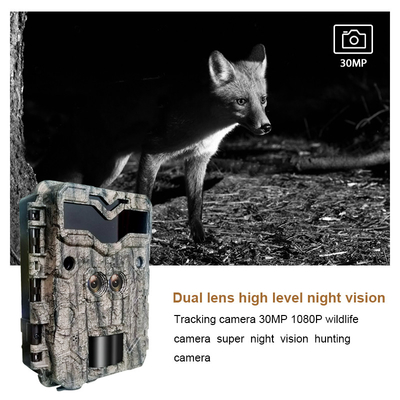 ডুয়াল লেন্স KW698A1080P 30MP ওয়াটারপ্রুফ আইপি 67 512 গিগাবাইট পর্যন্ত নাইট ভিজন 0.25 সেকেন্ডের ট্রিগার গতি হরিণ শিকারের জন্য
