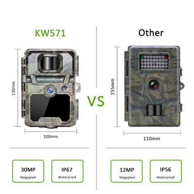 512 গিগাবাইট মেমরি কার্ড সমর্থন সহ বন্যপ্রাণী স্কাউটিংয়ের জন্য কাস্টমাইজযোগ্য এইচডি শিকার ক্যামেরা
