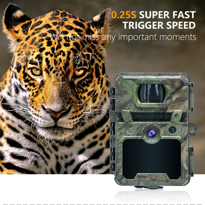 শিকার ক্যামেরা KW571 সঙ্গে 30MP 1080P জলরোধী IP67 0.25s বন্যপ্রাণী শিকার জন্য 512GB পর্যন্ত স্টোরেজ ট্রিগার
