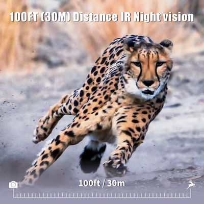 ইনফ্রারেড হান্টিং ক্যামেরা 30MP1080P ডুয়াল-লেন্স গেম ক্যামেরা আউটডোর ওয়াইল্ডলাইফ ট্র্যাপ জলরোধী 940nm আইআর ক্যামেরা