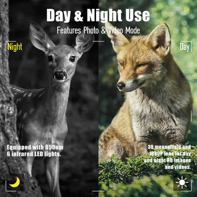 হাই সেন্সর রেজোলিউশন ওয়াইল্ডলাইফ ক্যামেরা 13MP Cmos ডুয়াল লেন্স ট্রেল ক্যামেরা