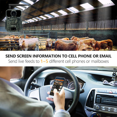 CMOS 25m IR ওয়্যারলেস ট্রেইল ক্যামেরা জলরোধী Ip65 1080p Hd 180mA