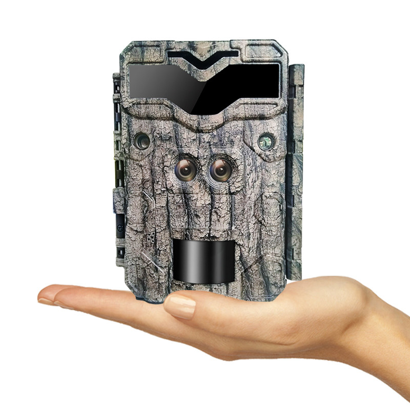 ডুয়াল লেন্স KW698A1080P 30MP ওয়াটারপ্রুফ আইপি 67 512 গিগাবাইট পর্যন্ত নাইট ভিজন 0.25 সেকেন্ডের ট্রিগার গতি হরিণ শিকারের জন্য