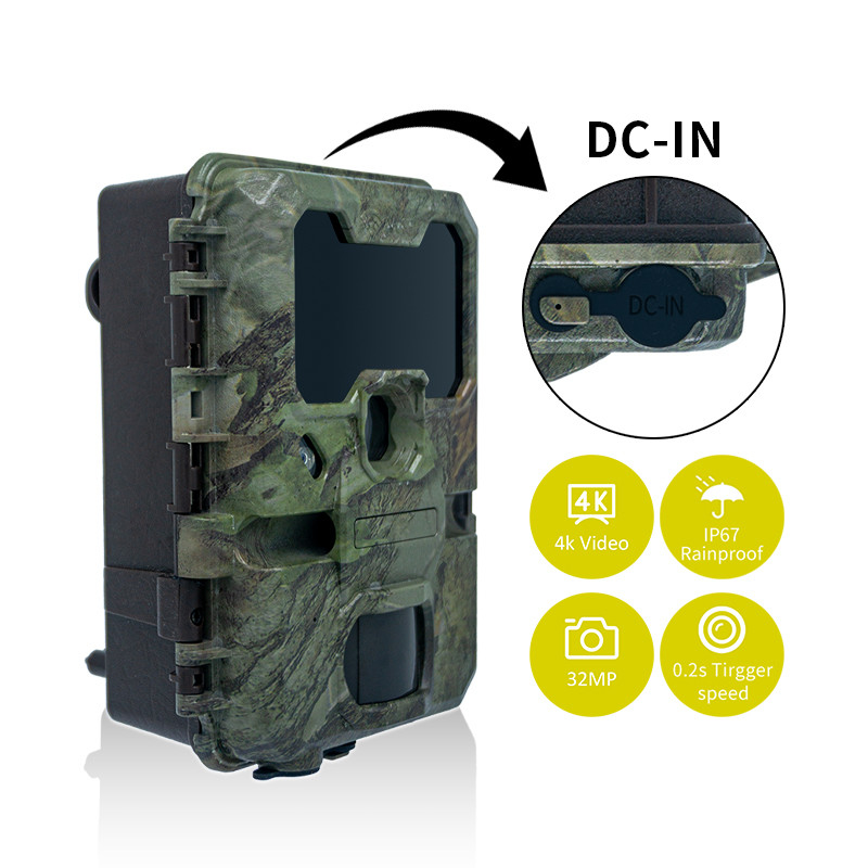 ওয়াইফাই হান্টিং ক্যামেরা KW866 জলরোধী IP67 OEM/ODM 512GB পর্যন্ত স্টোরেজ এসডি মেমরি কার্ড 32MP 4K বন্যপ্রাণী ক্যামেরা