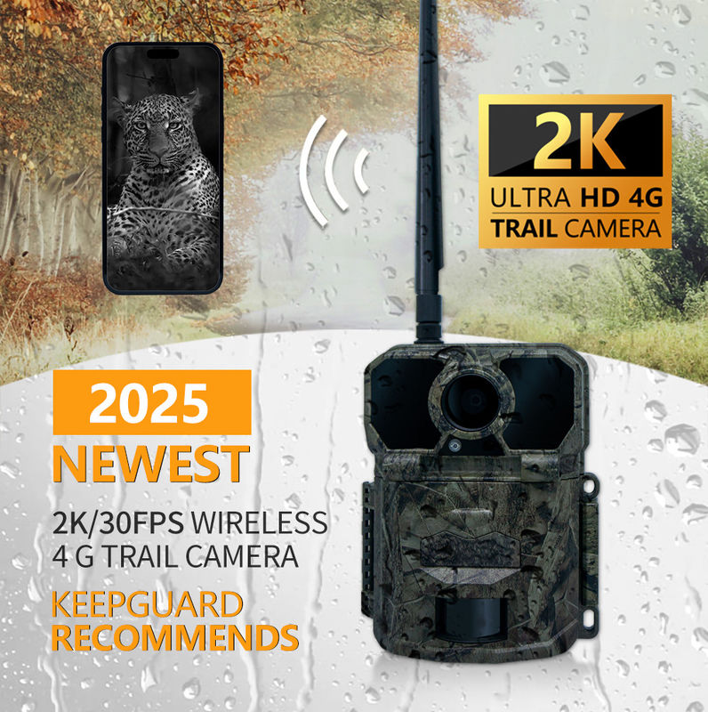 2024 সর্বশেষ 4G ওয়্যারলেস ট্রায়াল ক্যামেরা KW896 30MP 0.15s ট্রিগার গতি 100 ফুট নাইট রেঞ্জ জলরোধী IP65 শিকার ক্যামেরা